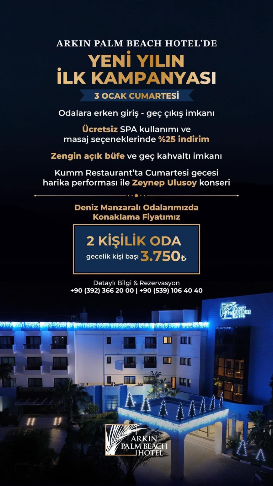 Arkın palm beach hotel’de büyük fırsat