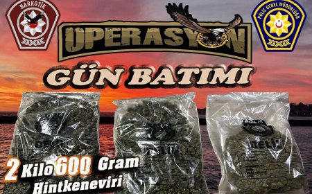 GÜN BATIMI OPERASYONU İLE 2 KİLO 600 GRAM UYUŞTURUCU'NUN PİYASAYA SÜRÜLMESİ ENGELLENDİ...