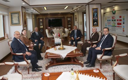 Ekonomi ve Enerji Bakanı Amcaoğlu, Rize Valisi Baydaş'ı ziyaret etti.