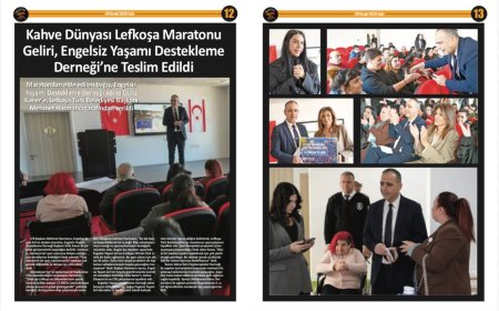 Kahve Dünyası Lefkoşa Maratonu Geliri, Engelsiz Yaşamı Destekleme Derneği'ne Teslim Edildi