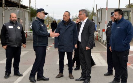 Erhürman, Metehan geçiş noktası’ndaki alt yapı çalışmalarını inceledi