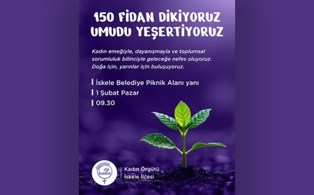 CTP Kadın Örgütü, pazar günü İskele Belediyesi Piknik Alanı yanında fidan dikme etkinliği düzenleyecek
