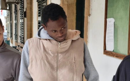 Ercan'da bulunan mescitte kaçak yaşadığı tespit edilen zanlı 3 gün tutuklu kalacak