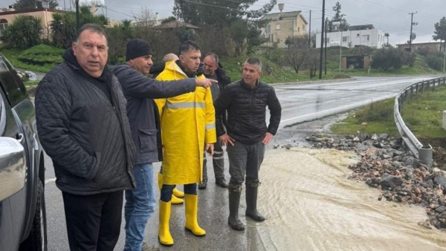 Başkan Amcaoğlu: Aşırı yağışlara karşı tüm ekibimiz sahada