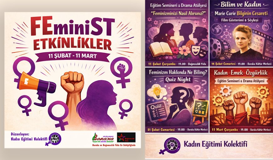 Kadın Eğitimi Kolektifi “FEminiST Etkinlikler” dizisi düzenleyecek