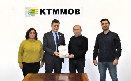 KHK Başkanı Köseoğlu, KTMMOB’ye 2025 Yılı Faaliyet Raporu’nu sundu