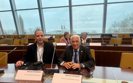 Özçınar ile Harmancı Strasbourg’da toplantıya katıldı