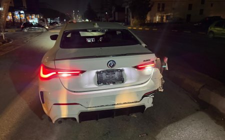 Lefkoşa’da alkollü sürücü park halindeki araca çarptı