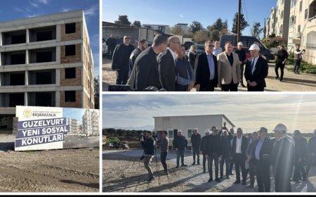 Başbakan Üstel, yapımı devam eden Güzelyurt hastanesini ziyaret etti