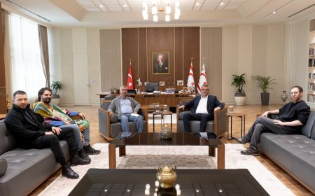 Cumhurbaşkanı Tufan Erhürman, Vicdani Ret İnisiyatifi temsilcilerini kabul etti