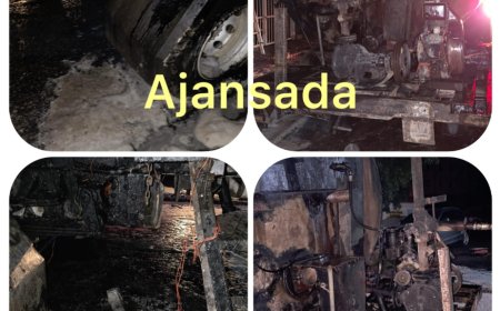 Küçük Kaymaklı’da Katran Tankerinde Yangın