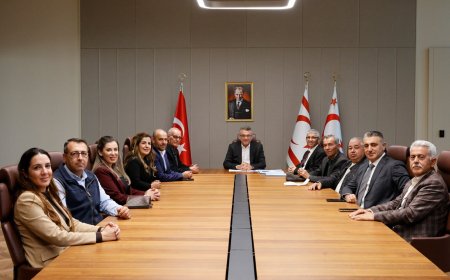 Erhürman, KTEZO yetkililerini kabul etti