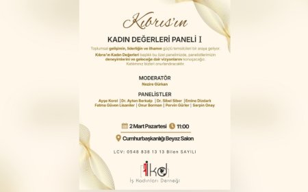 “Kıbrıs’ın Kadın Değerleri Paneli I” yapılıyor