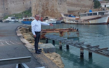 Girne Antik Limanı’ndaki iskele yenileme çalışmaları Mayıs’ta tamamlanacak