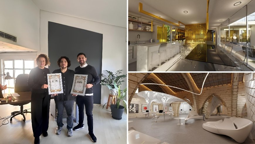 DAÜ İç Mimarlık öğrencisi Dorukhan Ayhan Golden Trezzini Awards’ta iki Platinum Ödülü kazandı