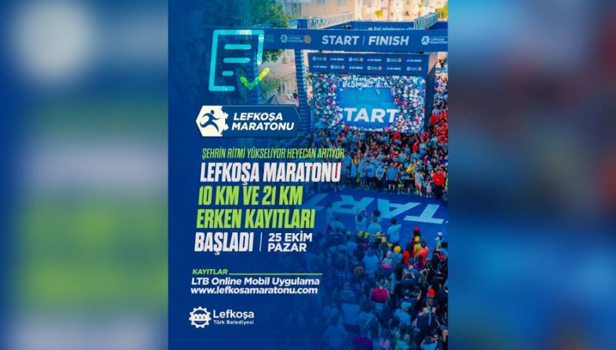 Lefkoşa Maratonu için erken kayıt dönemi başladı