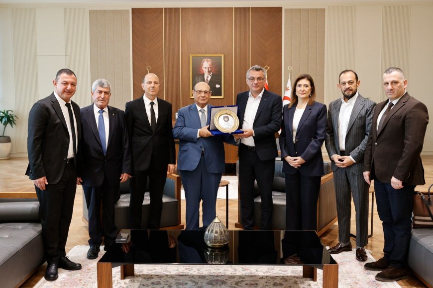 Cumhurbaşkanı Tufan Erhürman, POL-VAK başkanı ve beraberindeki heyeti kabul etti