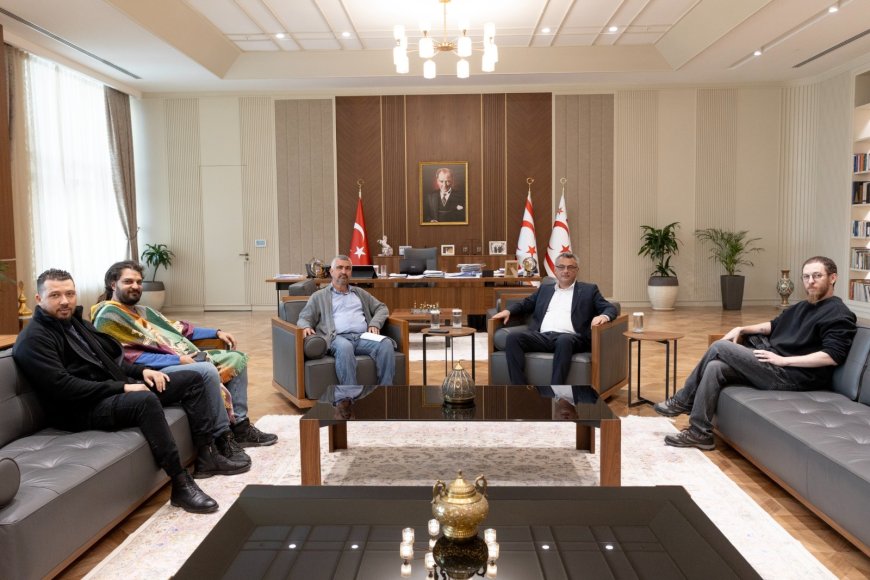 Cumhurbaşkanı Tufan Erhürman, Vicdani Ret İnisiyatifi temsilcilerini kabul etti