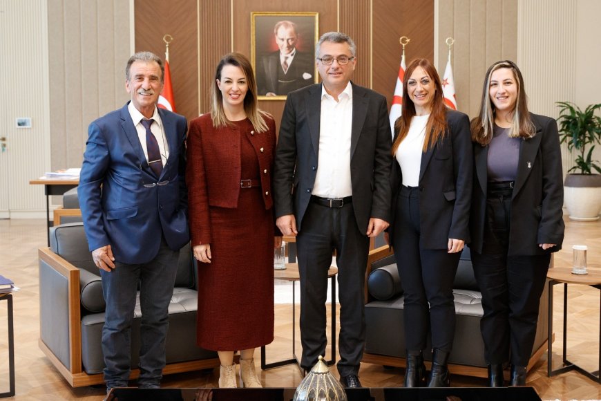 Cumhurbaşkanı Tufan Erhürman, Kıbrıs Türk Biyologlar Derneği yönetimini kabul etti