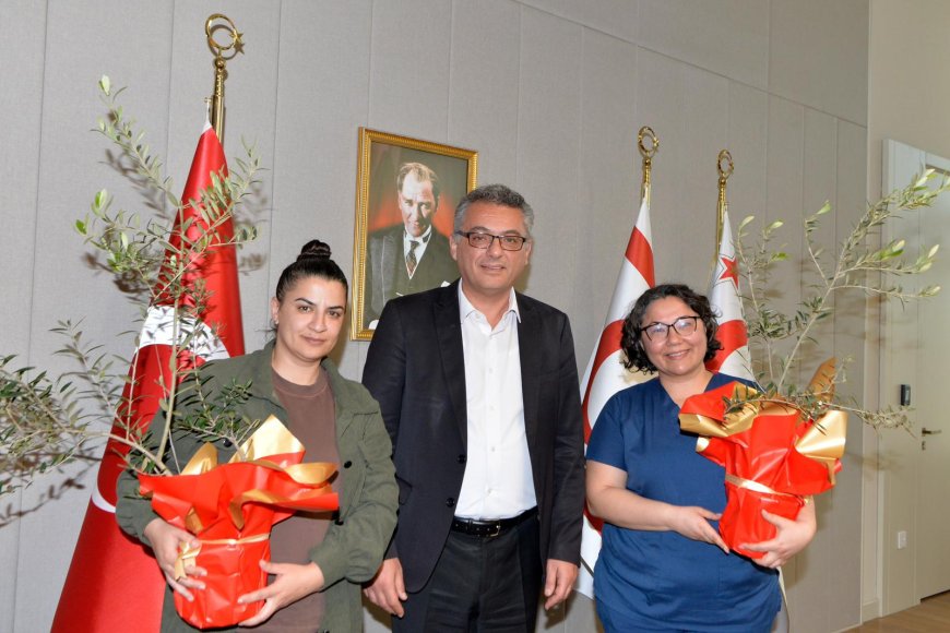 Cumhurbaşkanı Erhürman, Hemşireler ve Ebeler Birliği ile Hemşireler ve Ebeler Sendikası'nı kabul etti