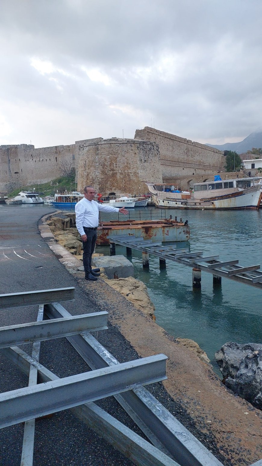 Girne Antik Limanı’ndaki iskele yenileme çalışmaları Mayıs’ta tamamlanacak
