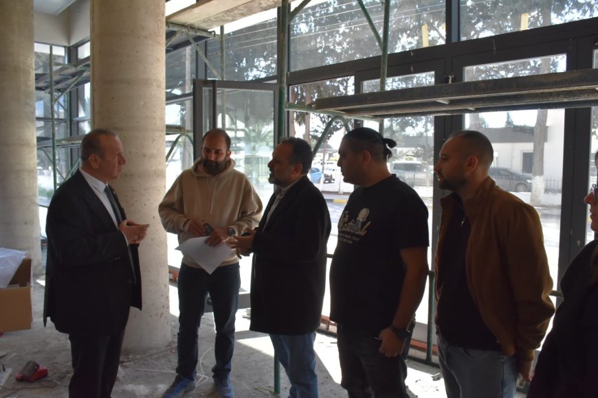 Ataoğlu, yapımı devam eden Devlet Tiyatroları binasını ziyaret ederek incelemelerde bulundu