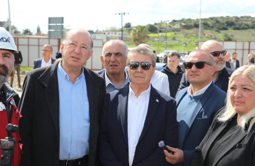 Başbakan Üstel Pamuklu Devlet Hastanesi inşaatında incelemelerde bulundu