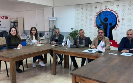 CTP Eğitim Komitesi, Esnaf ve Zanaatkarlar Odası’nı ziyaret etti