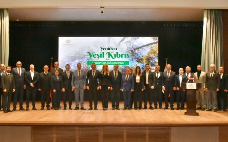 “Yeniden Yeşil Kıbrıs Projesi" Cumhurbaşkanlığı’nda düzenlenen etkinlikle tanıtıldı