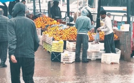 Lefkoşa Belediye Pazarını su bastı