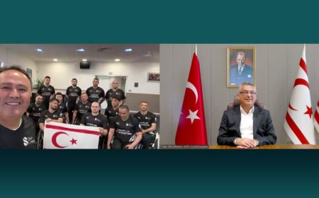 Cumhurbaşkanı Erhürman, Vakıflar Tekerlekli Sandalye Basketbol Takımı’nı kutladı