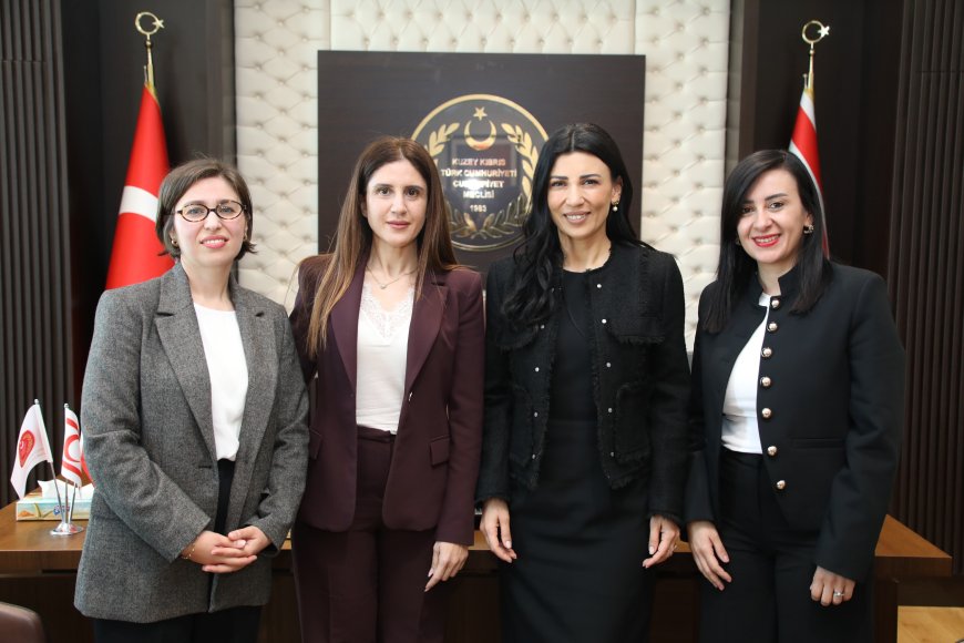 Özdenefe, Kuzey Kıbrıs Gayrimenkul Değerleme Uzmanları Birliği Derneği heyetini kabul etti