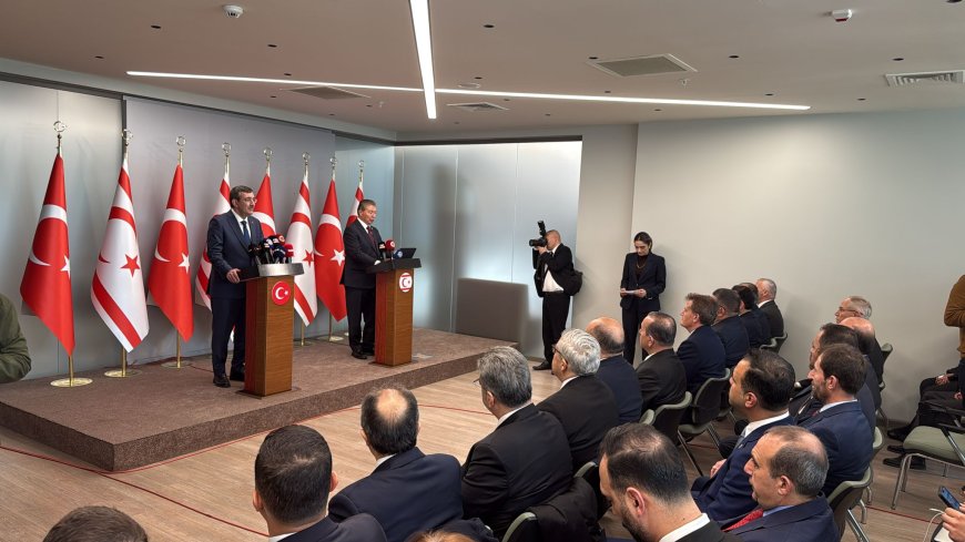 Türkiye Cumhuriyeti Cumhurbaşkanı Yardımcısı Yılmaz KKTC’ye geldi