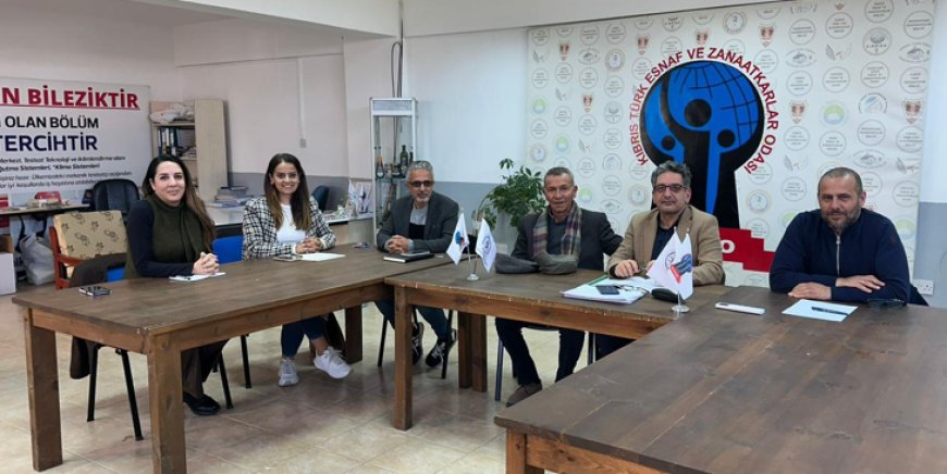 CTP Eğitim Komitesi, Esnaf ve Zanaatkarlar Odası’nı ziyaret etti