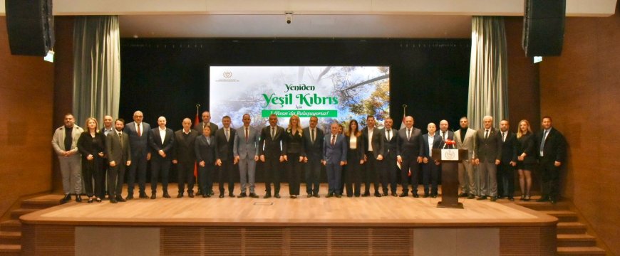 “Yeniden Yeşil Kıbrıs Projesi" Cumhurbaşkanlığı’nda düzenlenen etkinlikle tanıtıldı