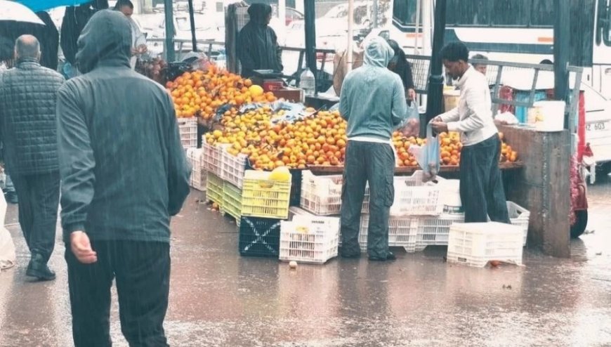 Lefkoşa Belediye Pazarını su bastı
